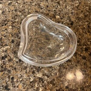 Tiffany & Co. Crystal Heart Bowl